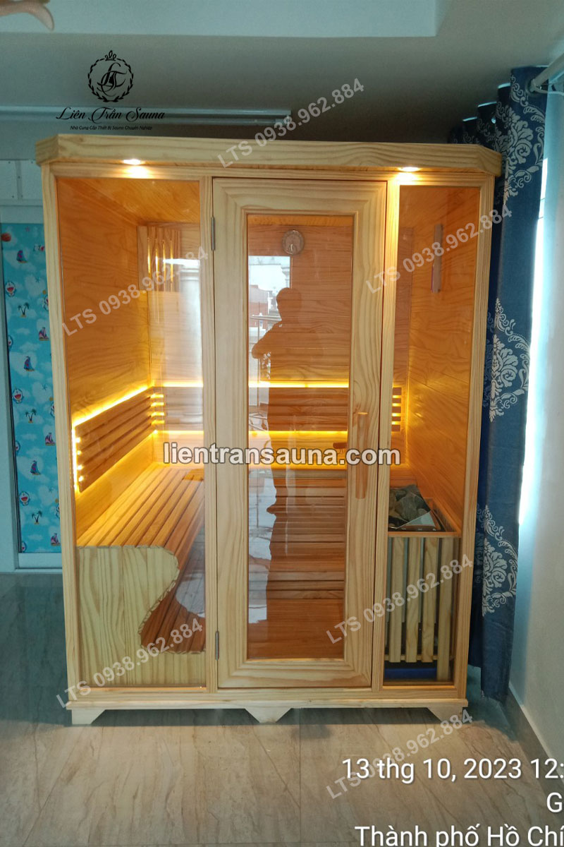 BÀN GIAO PHÒNG XÔNG HƠI (1.5m x 1.4m x 2m) CHO KHÁCH HÀNG Ở QUẬN GÒ VẤP, TP.HCM