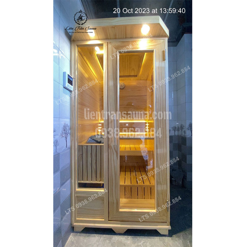 HOÀN THIỆN, BÀN GIAO PHÒNG XÔNG HƠI MINI (1m x 1m x 2m) CHO ANH MINH Ở PHƯỜNG ĐỨC LONG, TP. PHAN THIẾT