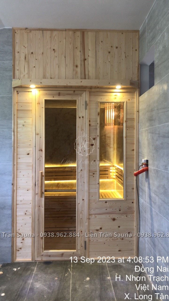 HOÀN THIỆN, BÀN GIAO 2 PHÒNG XÔNG HƠI KHÔ VÀ ƯỚT CHO CHỊ THANH Ở NHƠN TRẠCH, ĐỒNG NAI